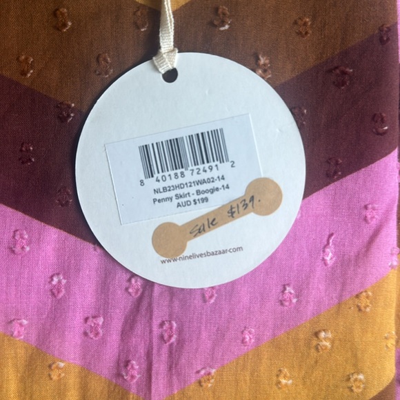 Nine Lives Bazaar Penny Skirt in Boogie - Picture 3 of 3